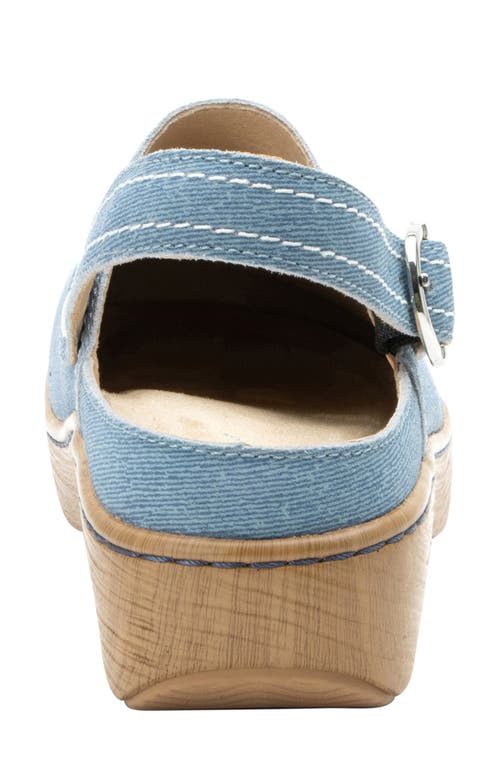 Shop Alegria By Pg Lite Olie Slingback Platform Clog In Jean Jeanie