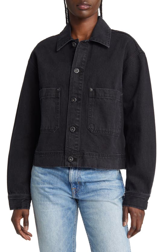 Slvrlake Thompson Denim Trucker Jacket In Shadow Ridge