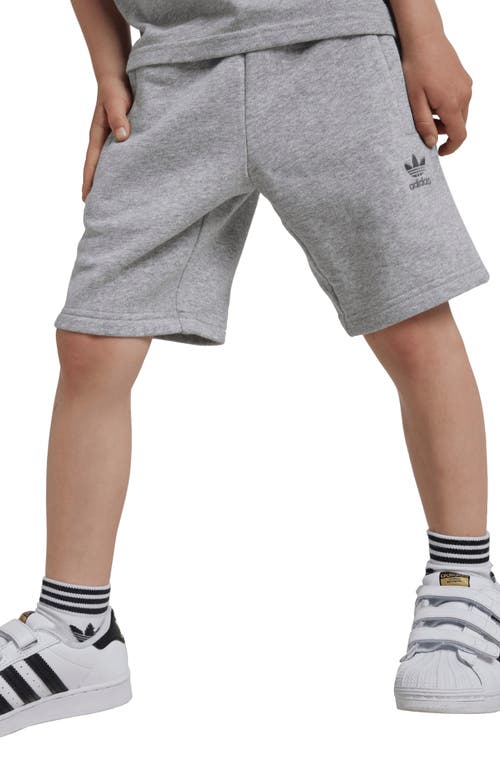 Shop Adidas Originals Adidas Kids' Essentials T-shirt & Sweat Shorts Set In Medium Grey Heather