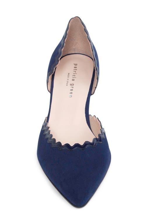 Patricia Green Olivia D'orsay Kitten Heel Pump In Navy