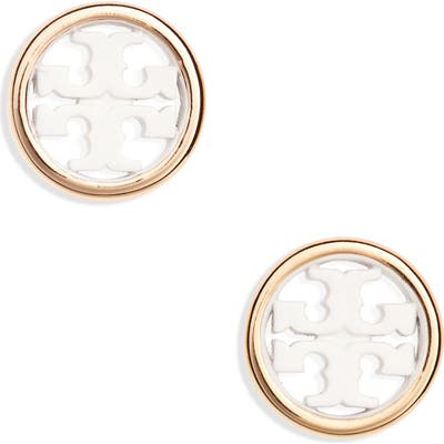 Tory Burch Miller Circle Stud Earrings
