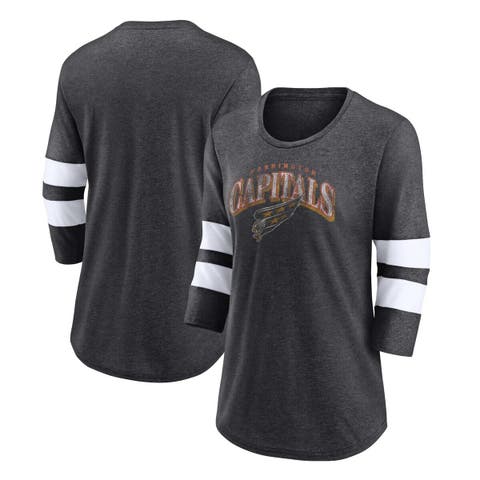 G-III 4Her by Carl Banks /black San Francisco Giants Lead-off Raglan  3/4-sleeve V-neck T-shirt At Nordstrom in White