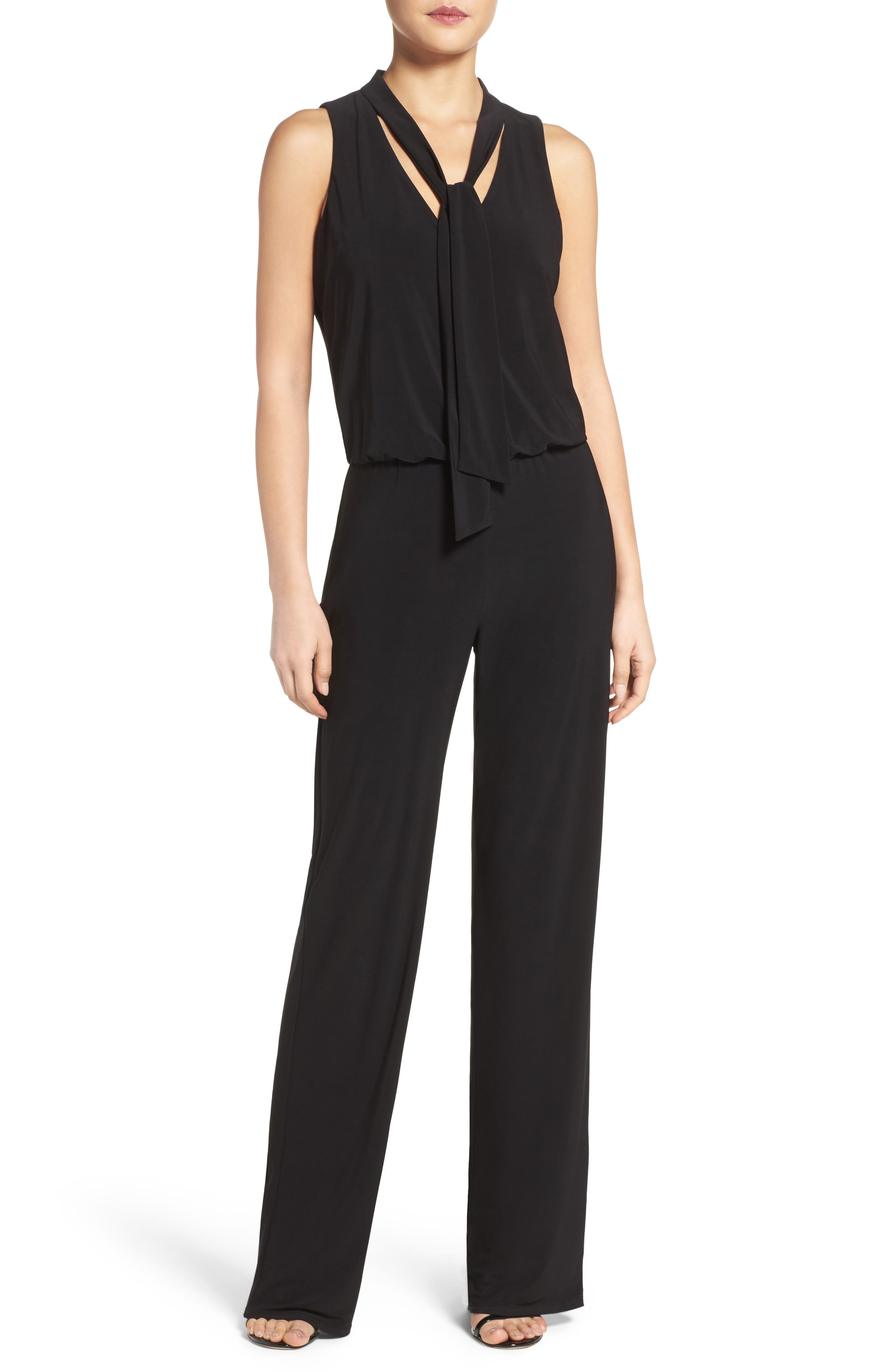 Laundry by Shelli Segal Tie Neck Jumpsuit Nordstrom