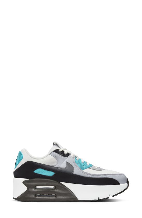 Shop Nike Air Max 90 Lv8 Platform Sneaker In White/ Grey/ Black