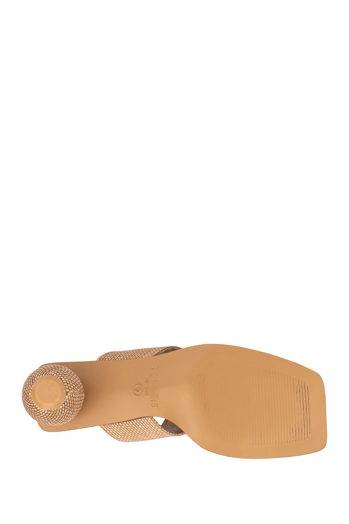 Torgeis Yara Orb Kitten Heel Sandal In Natural