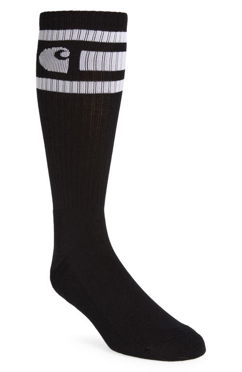 Coast Tall Socks in Black /White