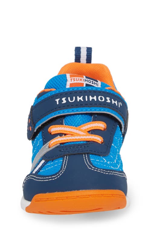 Shop Tsukihoshi Kaz Washable Sneaker In Navy/tangerine