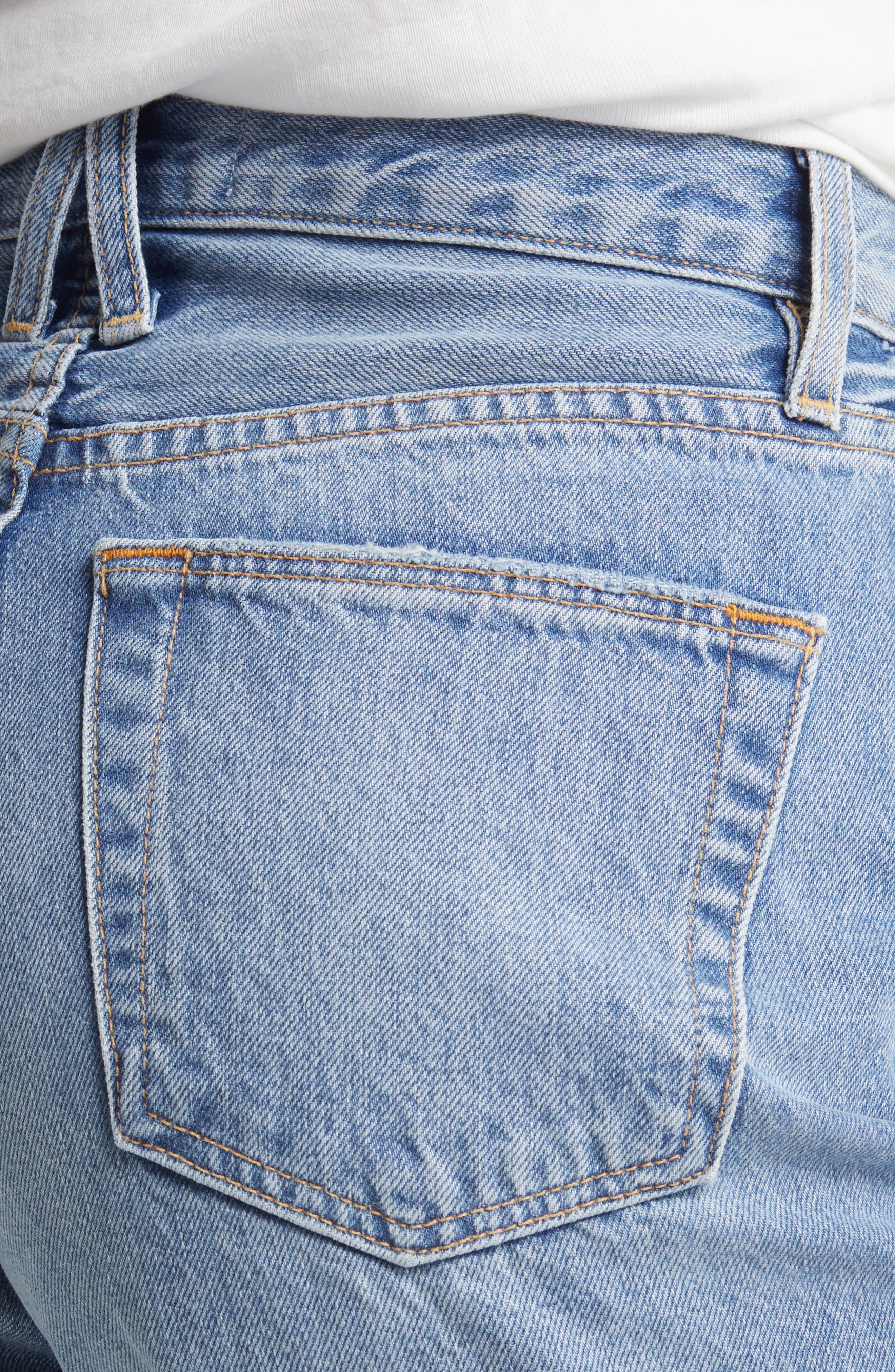 SLVRLAKE Grace High Waist Raw Hem Wide 