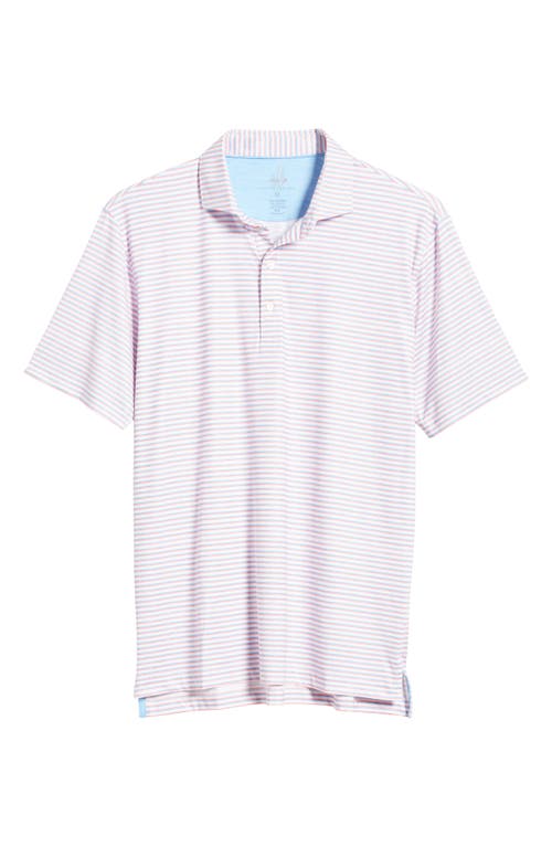 Shop Johnnie-o Warwick Stripe Prep-formance Polo In Maliblu