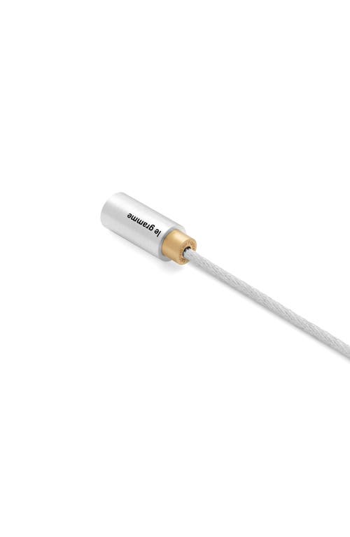 Le Gramme 9g Brushed Two-tone Cable Bracelet In Silver/yellow Gold 18kt