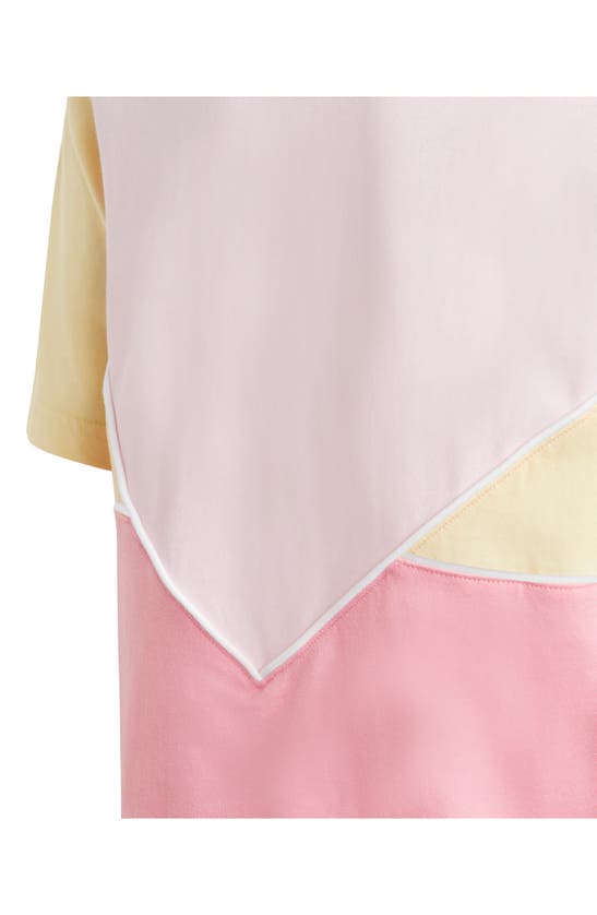 Shop Adidas Originals Kids' Adicolor T-shirt In Pink/ Yellow/ Bliss Pink