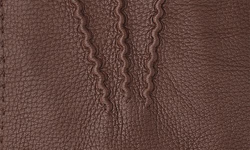Hestra Henry Leather Gloves In Chocolate
