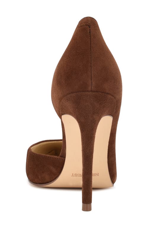 Nine West Folowe Half D'orsay Pump In Medium Brown