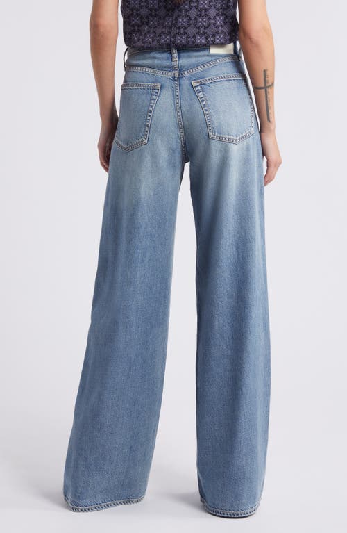 Rag & Bone Womens Beverly Featherweight Sofie Wide-leg High-rise Denim-blend Jeans In Beverly