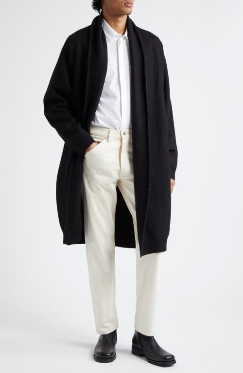 FRENCKENBERGER Wool & Cashmere Balloon Coat in Black 