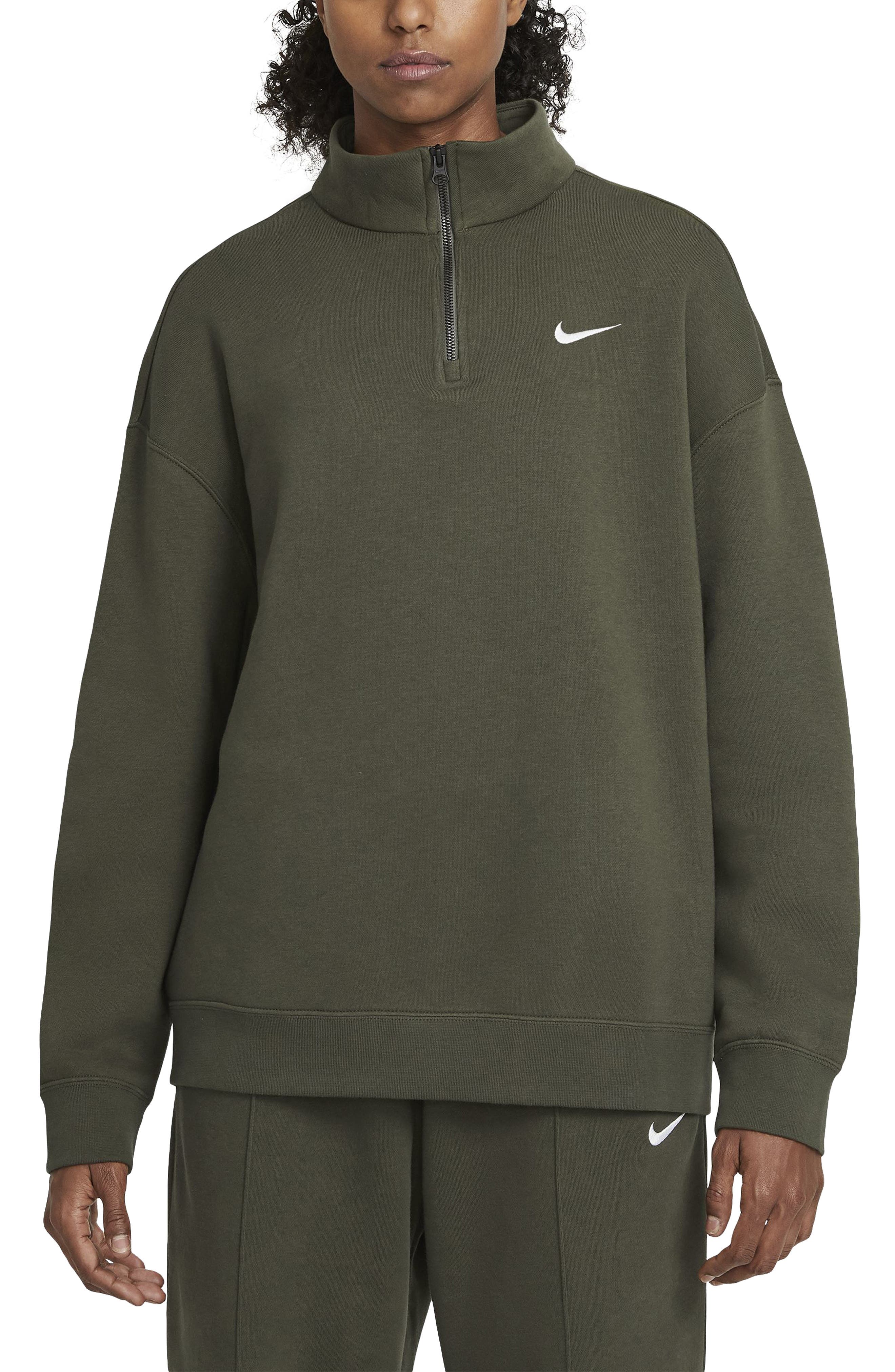 khaki nike quarter zip