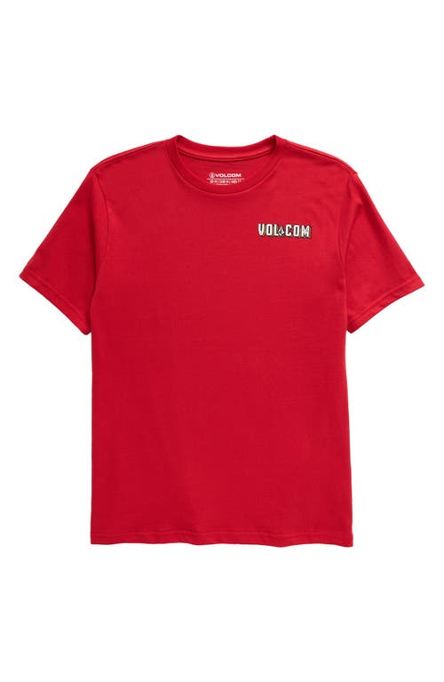 Shop Volcom Baby Kids' Vibeout Graphic T-shirt In Red