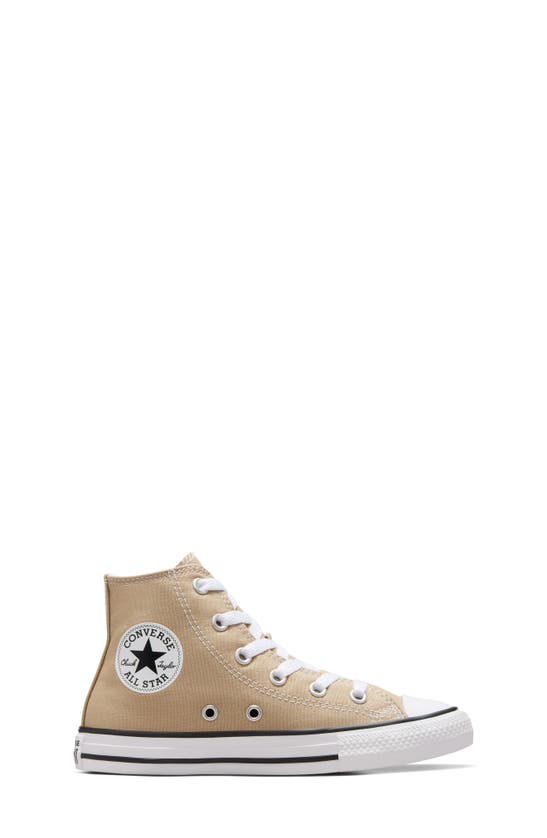 Shop Converse Kids' Chuck Taylor® All Star® High Top Sneaker In Nomad Khaki/ White/ Black