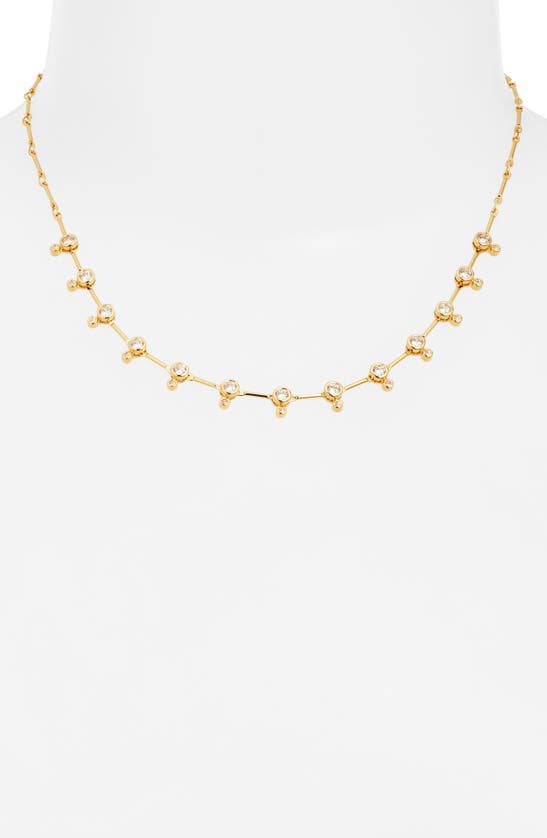 Shop Nordstrom Cubic Zirconia Collar Necklace In Clear- Gold