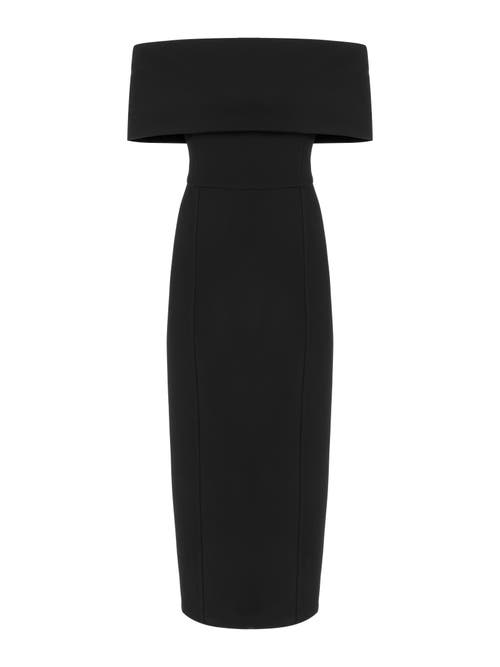 NOCTURNE NOCTURNE OFF-THE-SHOULDER MIDI DRESS 