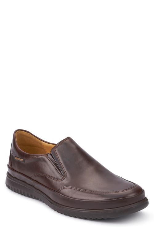 Twain Slip-On Sneaker in Brown Leather