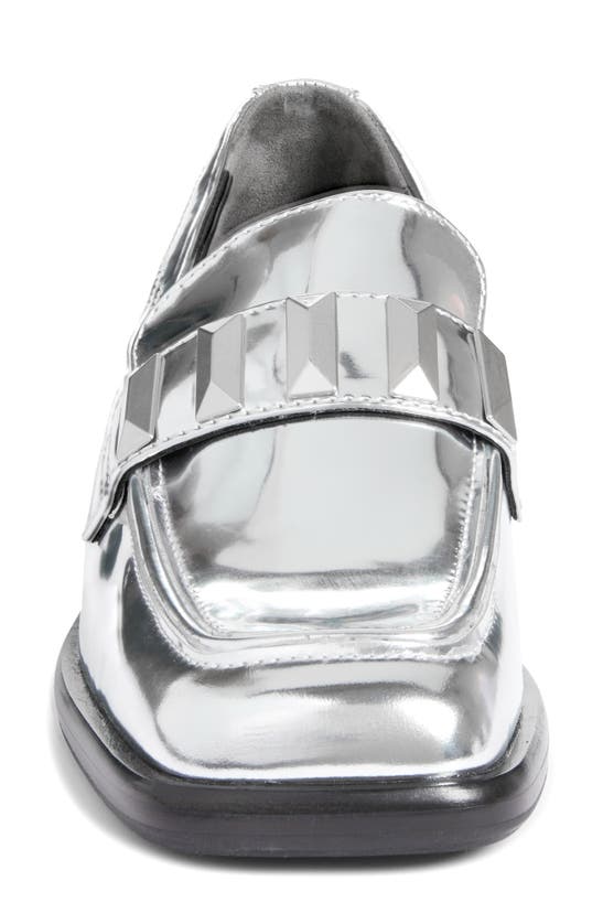 Shop Rag & Bone Maxwell Metallic Loafer In Silver