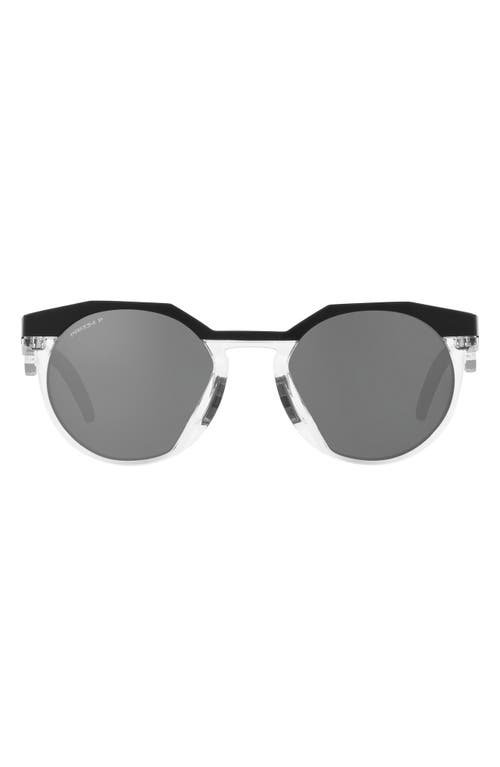 Oakley HSTN 52mm Prizm Polarized Round Sunglasses in Black at Nordstrom