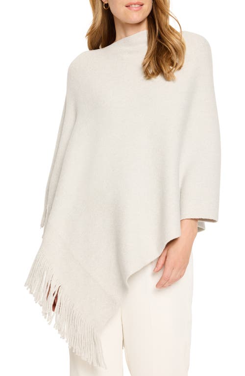 NIC + ZOE NIC+ZOE GO TO METALLIC FRINGE TRIM PONCHO 