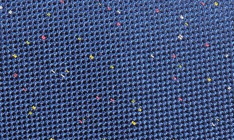 Wrk Neppy Solid Silk Tie In Blue