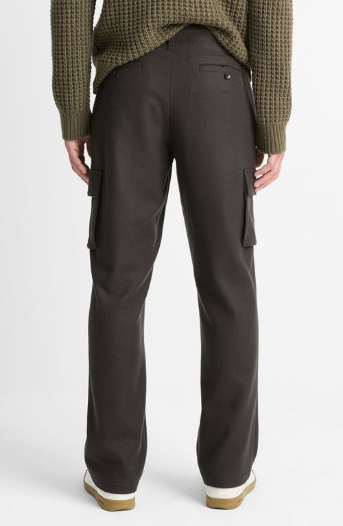 Shop Vince Wool Blend Flannel Cargo Pants In Carbon