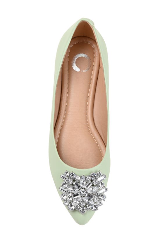 Journee Collection Journee Renzo Embellished Flat In Green
