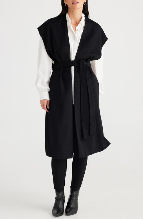 Shop Brave + True Brave+true Darcy Cape Vest In Black