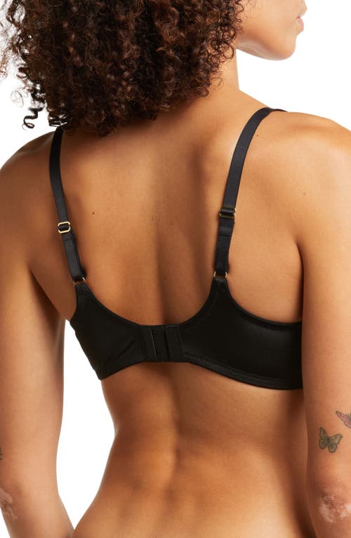 Natori Side Effect Contour T-shirt Bra In Black/cafe