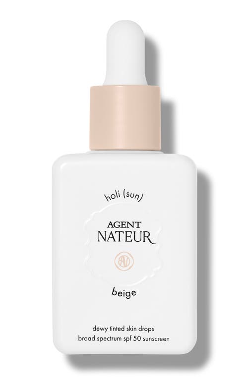 Agent Nateur holi(sun) Dewy Tinted Skin Drops SPF 50 in Beige 