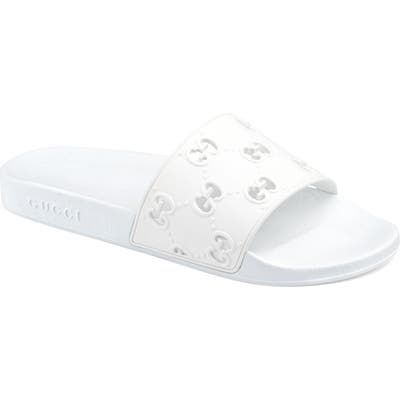 Gucci Slide Sandal, White