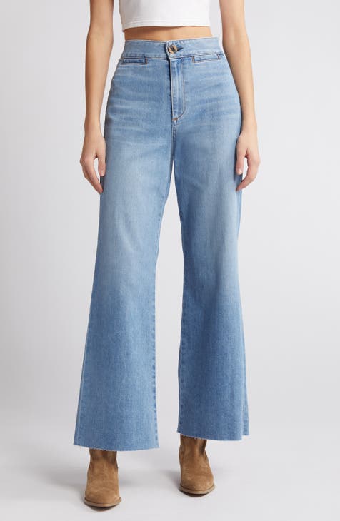 Aiden Ripped Wide Leg Jeans • Shop American Threads Women's Trendy