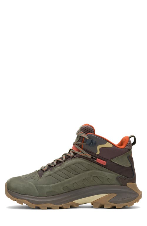 Shop Merrell Moab Speed 2 Waterproof Hiking Boot In Olive