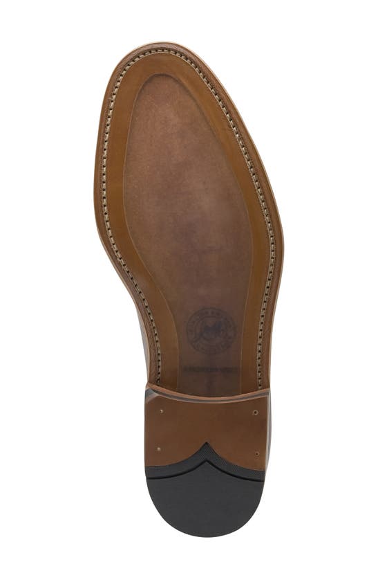 Johnston & Murphy Collection Dudley Plain Toe Derby In Navy Dip-dyed Calfskin
