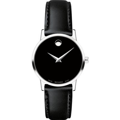 Movado Leather Strap Watch, 2m