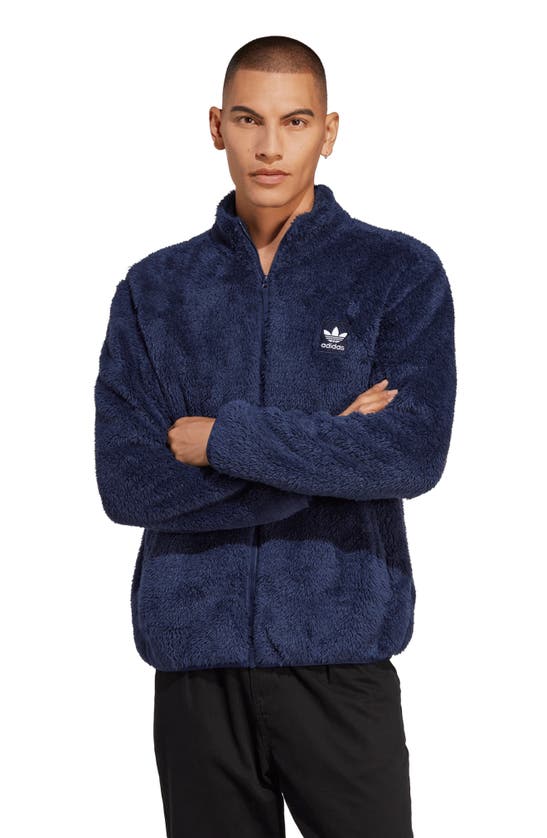 ADIDAS ORIGINALS ESSENTIAL FLUFFY FLEECE JACKET