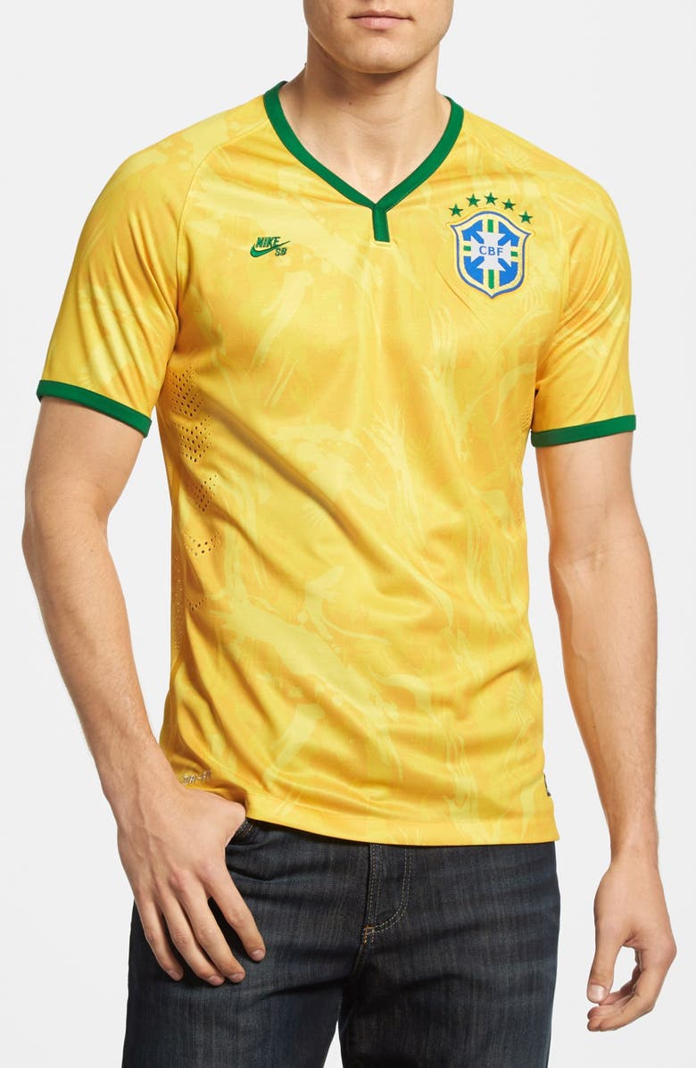 Nike SB 'Brasil CBF - World Soccer' DriFIT V-Neck Jersey | Nordstrom