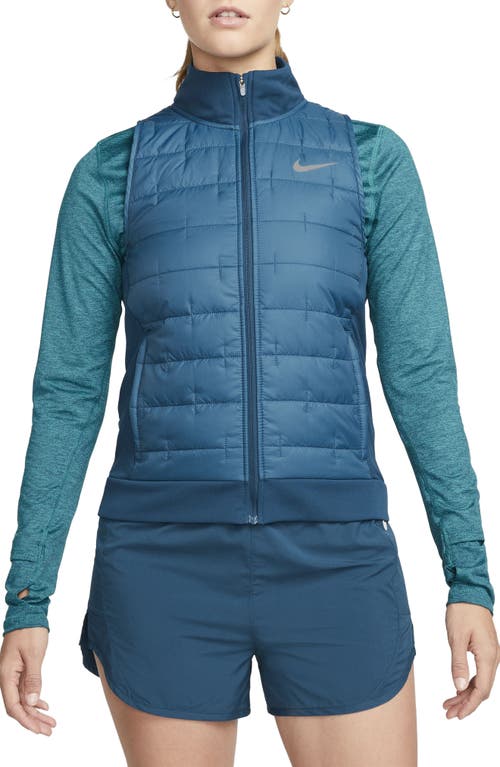 Therma-FIT Quilted Running Jacket in Valerian Blue