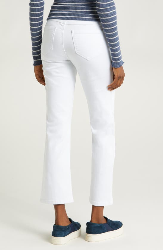 1822 Denim Better Butter Over The Bump Ankle Straight Leg Maternity Jeans In White
