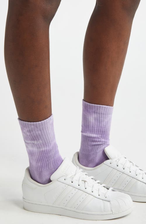 Shop Sporty And Rich Sporty & Rich Easter Egg Tie Dye Serif Logo Crew Socks