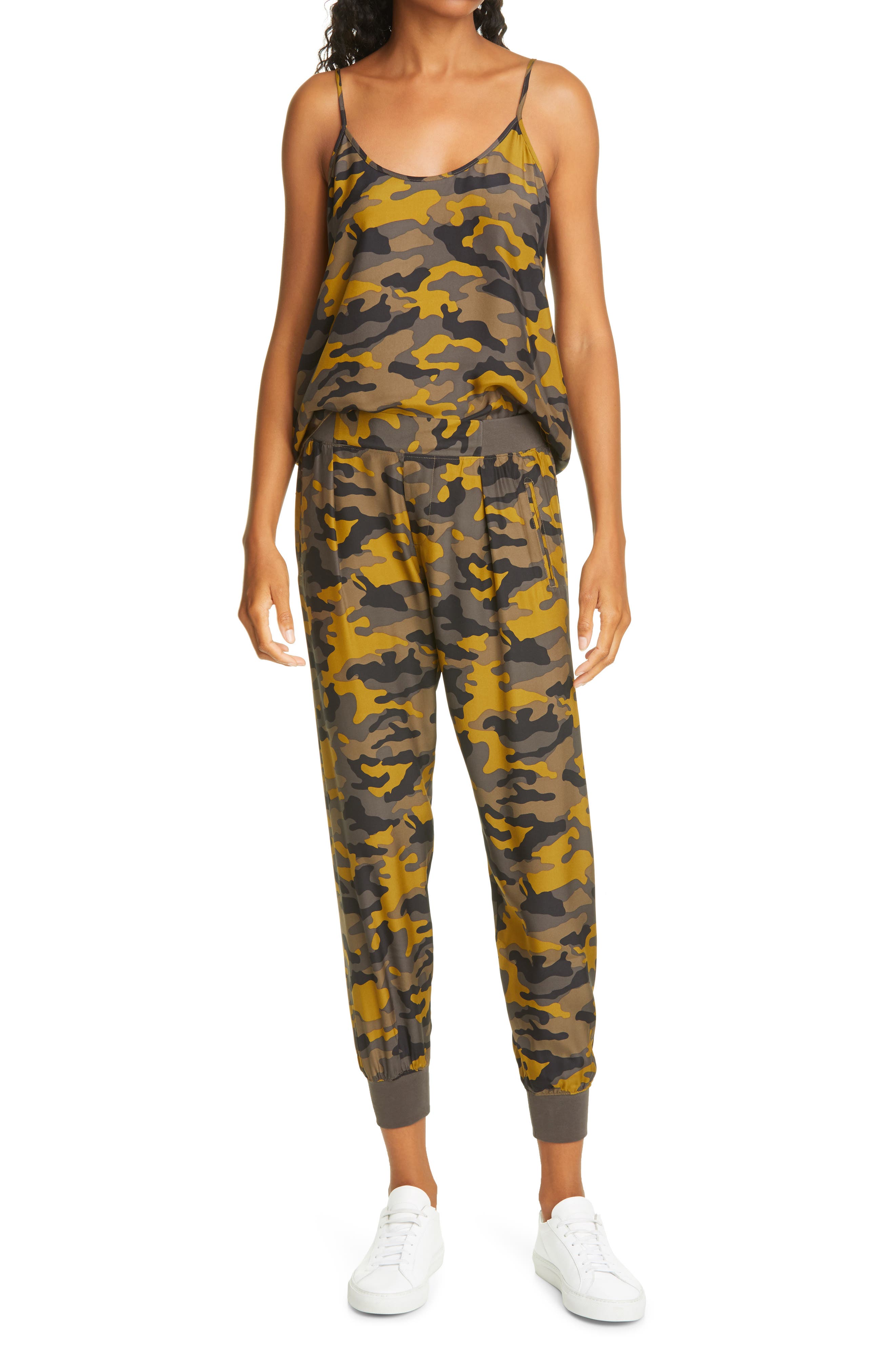 silk camo pants