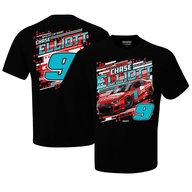 Hendrick Motorsports Team Collection Black Chase Elliott Llumar Car T-shirt