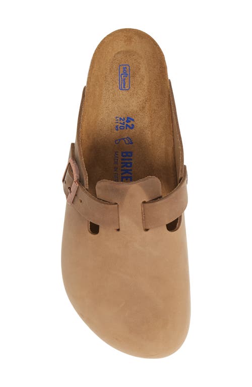 Birkenstock Boston Soft Clog In Tobacco Oiled Leather