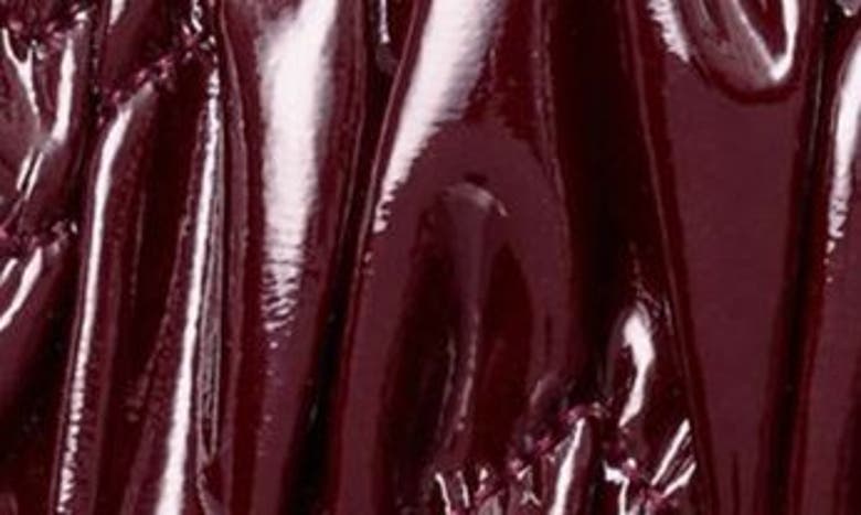 Tory Burch Mini Kira Ruched Patent Leather Shoulder Bag In Albarossa