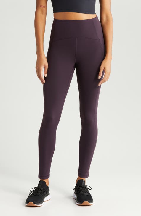 purple leggings for women