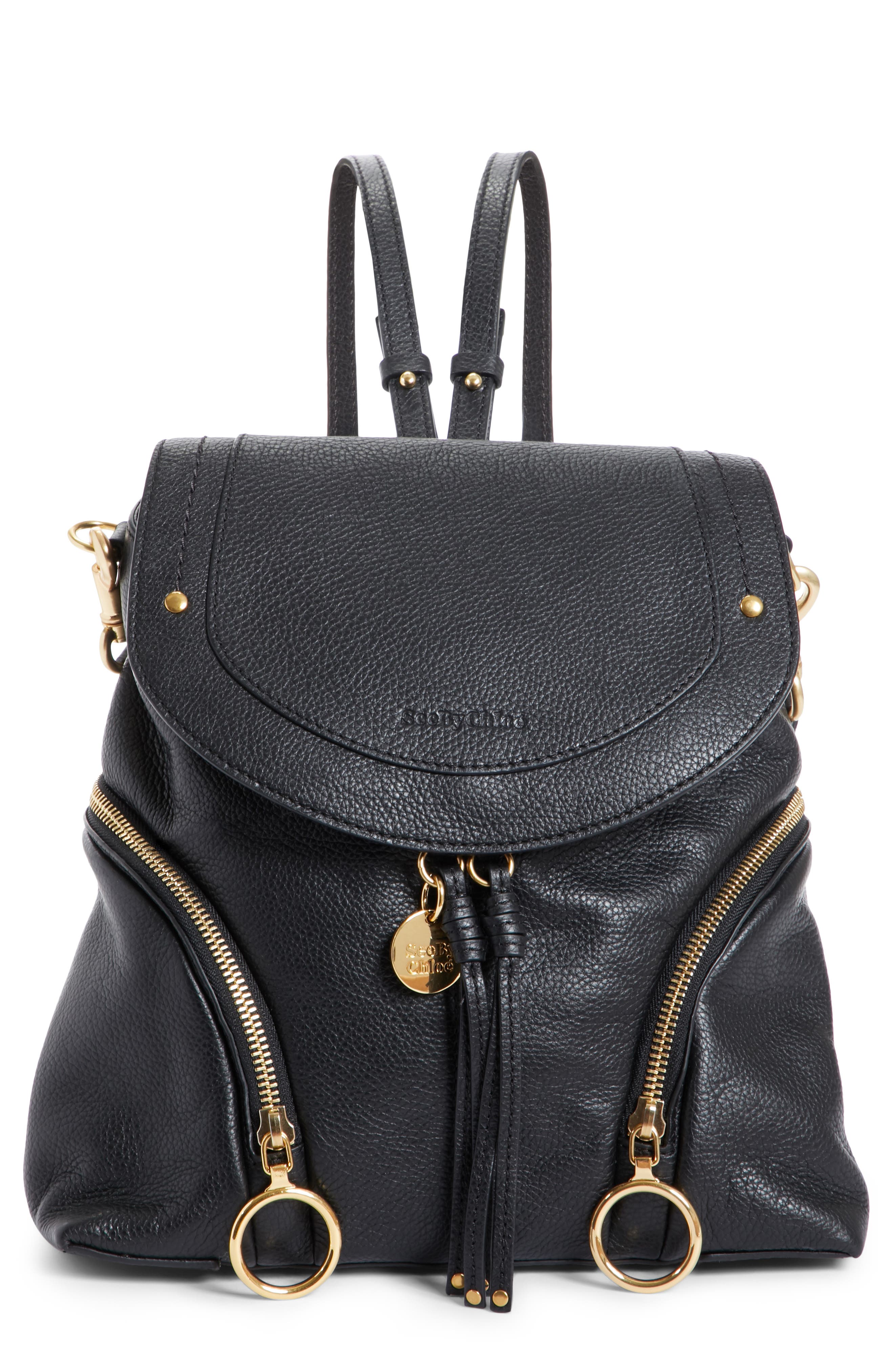 olga large leather backpack